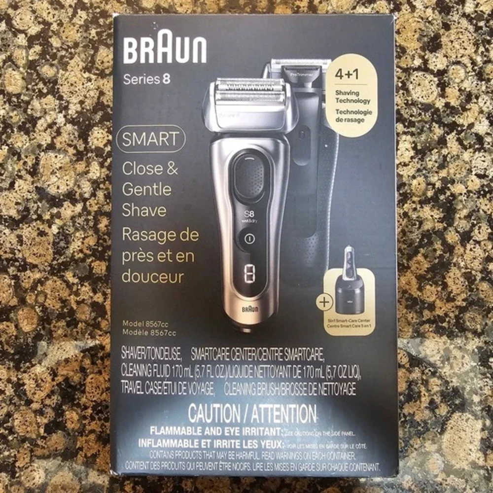 Braun Series 8 8567cc 5 in 1 Mens Electric Foil Shaver Smart-Care Center Razor A